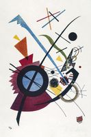 Plakat 40x60cm Fiolet,  Wassily Kandinsky Vintage do Salonu