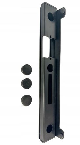 Kaseta elektrozaczepu niska kolor czarny RAL9005 do bramki furtki drzwi na Arena.pl