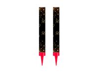 Fontanny race na tort Sparkling 50 urodziny 12 cm, 2 szt.