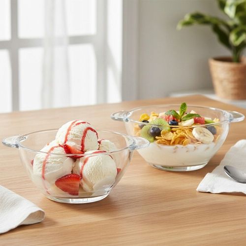 6x Miska BULIONÓWKA miseczka szklana obiadowa z uszami uchwytami 420 ml na Arena.pl