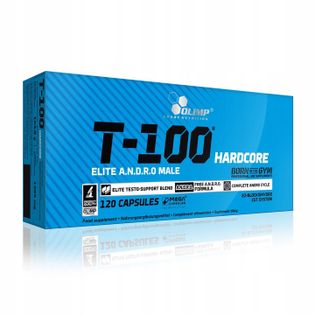 Olimp T-100 Hardcore 120Kaps Booster Testosteronu