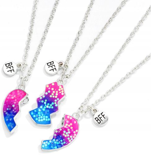 ŁAŃCUSZKI BFF DLA PRZYJACIÓŁEK ZESTAW 3 sztuki na Arena.pl