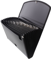 Teczka na dokumenty A4 13 przegródek czarna