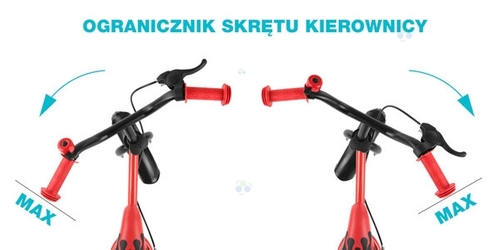 ROWEREK BIEGOWY DRAGON Z HAMULCEM NIEBIESKI #B1 na Arena.pl