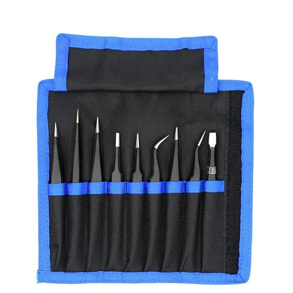 UF-TOOLS - Zestaw pincet ESD-9 (9szt.) zdjęcie 1