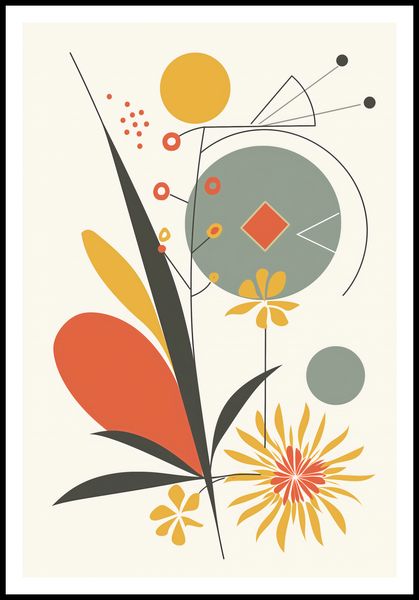 Plakat 68x101cm Geometryczny Ogród zdjęcie 3