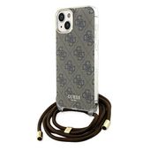 Etui Guess do iPhone 15, iPhone 14, iPhone 13, Brązowy