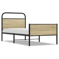 Łóżko bez materaca, 80x200 cm, dąb sonoma