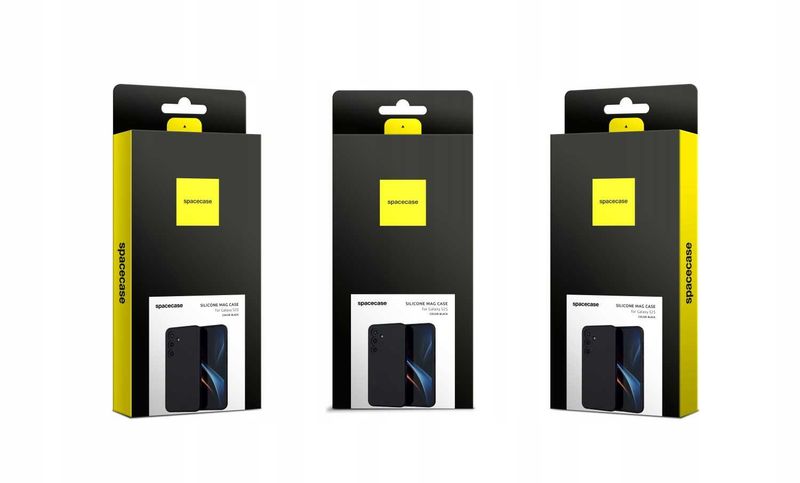 Spacecase Silicone Mag Galaxy S25 Black zdjęcie 11