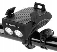Uchwyt rowerowy lampka 400lm 3w1 Kruger&Matz