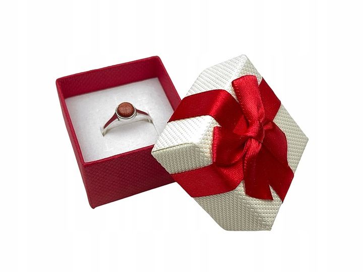 klasyczny pierścionek z małym oczkiem piasek pustyni rozmiary do wyboru zdjęcie 2