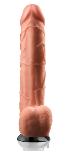 pipedream real feel deluxe 30cm - model z żyłkowaniem i przyssawką na Arena.pl