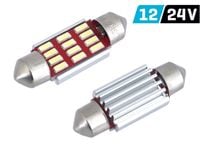 Żarówka VISION Festoon SV8.5 36mm 12/24V 12x 4014 SMD LED, CANBUS