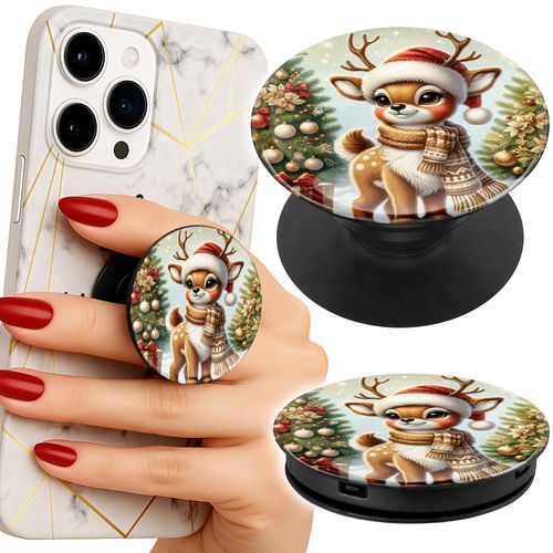 Uchwyt do telefonu Popsocket na palce/stojak SŁODKI RENIFER ŚWIĄTECZNE na Arena.pl