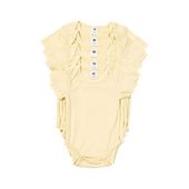 Body dziecięce żółte z krótkim rękawem do sublimacji XL