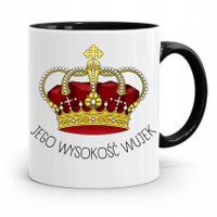 Kubek Czarny Prezent Dla Wujka Jego Wysokość Wujek Z Nadrukiem Ze Zdjęciem