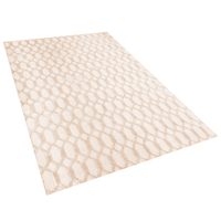 Dywan wiskozowy 140 x 200 cm beżowy CIZRE