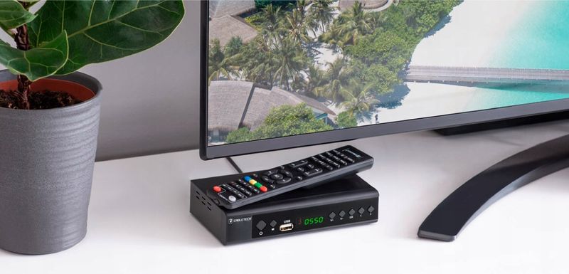 Tuner DVB-T2 DVB-C Hevc H.265 10bit dekoder tv naziemnej Cabletech zdjęcie 6