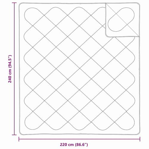 Zestaw Kołdry z poduszką 3 pcs Biały 240 x 220 cm Mikrofibra na Arena.pl