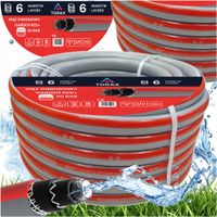 WĄŻ OGRODOWY ZBROJONY 6-WARSTWOWY 30BAR 3/4'' 20M GARDEN RED PRODUKT POLSKI