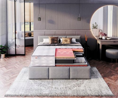 Materac 200 x 200 x 32cm pianka visco, kokos, lateks sprężynowy H3, H4 na Arena.pl