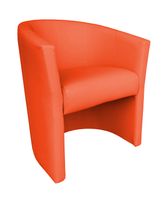 Fotel CLUB Eco skóra D20 pomarańczowy