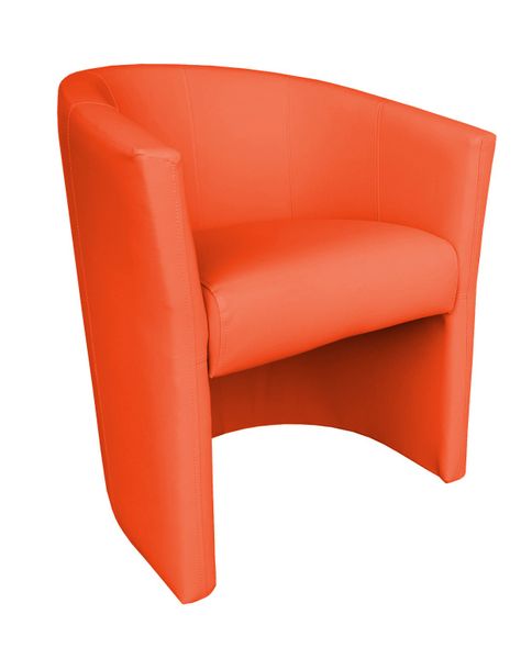 Fotel CLUB Eco skóra D20 pomarańczowy zdjęcie 1