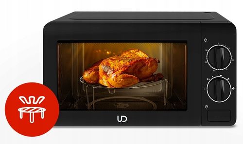 CZARNA KUCHENKA MIKROFALOWA UD MIKROFALÓWKA MIKROFALA WOLNOSTOJĄCA GRILL na Arena.pl