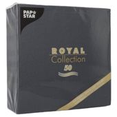 serwetka gastronomiczna 40x40 royal czarna 50szt
