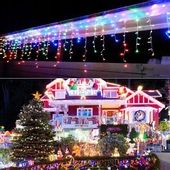 LAMPKI CHOINKOWE SOPLE 500-LAMPEK LED MULTIKOLOR
