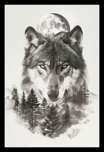 Plakat 20x30cm Wilczy Duch Lasu na Arena.pl