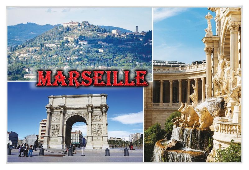 Marsylia - magnes szklany zdjęcie 1