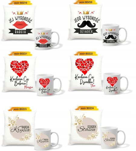 FOTO PODUSZKA KUBEK prezent na DZIEŃ BABCI DZIADKA na Arena.pl