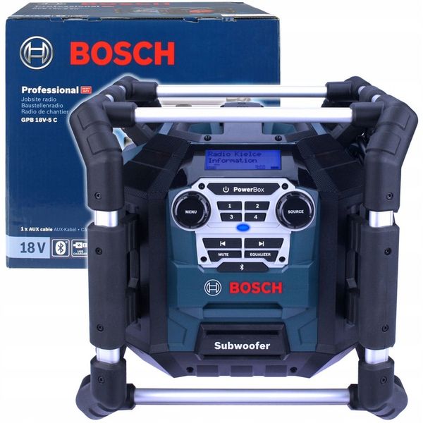 RADIO BUDOWLANE GPB 18V-5 C BOSCH Bluetooth zdjęcie 1