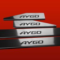 Listwa progowa TOYOTA AYGO MK1 Stal nierdzewna 304 połysk 4szt