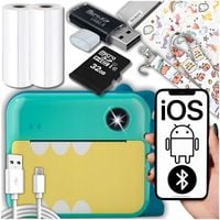 APARAT NATYCHMIASTOWY CYFROWY DLA DZIECI Z DRUKARKĄ KARTA 32GB + 2 ROLKI