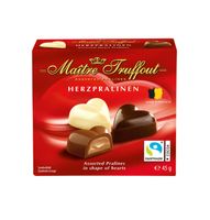 maitretruffout herzpralinen mini-belgijskie praliny serca 45 g
