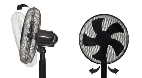 Wentylator podłogowy wiatrak stojący 5 łopatek mocny timer pilot 3 tryby na Arena.pl