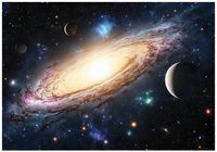 FOTOTAPETA KOSMOS PLANETY GALAKTYKA TAPETA DLA DZIECI CHŁOPCA 400x280