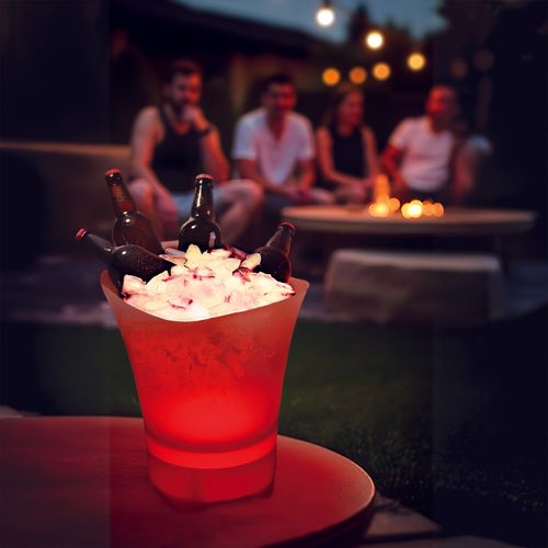 pojemnik wiaderko na lód rgb z oświetleniem led cooler 5l głośnik bluetooth na Arena.pl