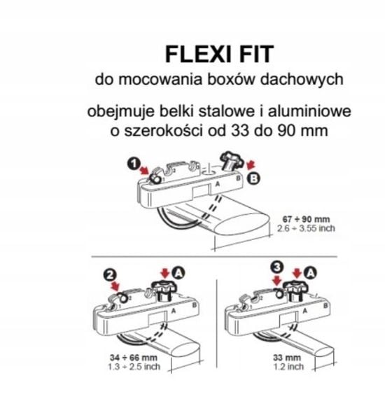 Box dachowy bagażnik Inter Pack Stella 370 czarny kevlar zdjęcie 9