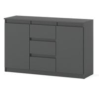 Komoda Szara Do Pokoju Dziecięcego 3 Szuflady Agnes 120cm Salon Sypialnia