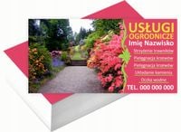 Wizytówki firmowe 200 szt RÓŻNE WZORY do wyboru USŁUGI OGRODNICZE