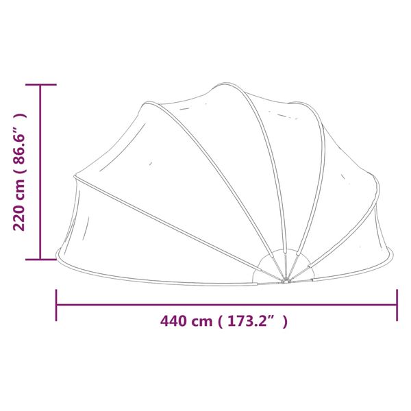 Kopuła basenowa 440x220 cm zdjęcie 8
