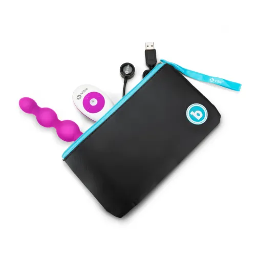 b-vibe triplet fuchsia - koraliki z funkcją wibracji i pilotem na Arena.pl