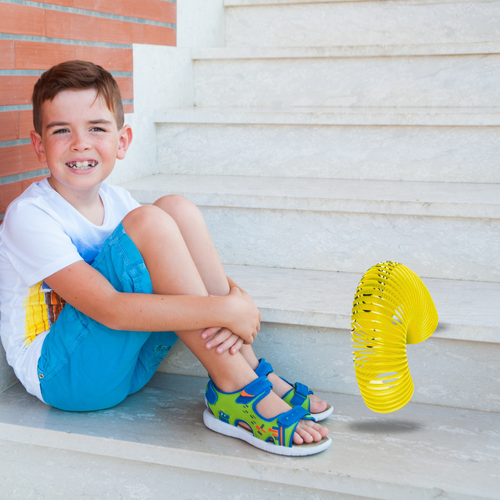 sprężyna dla dzieci magiczna sprężynka magic springs emoji żółta na Arena.pl