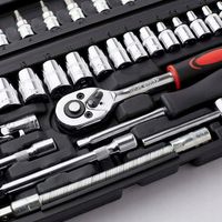 ZESTAW KLUCZY NASADOWYCH BITÓW GRZECHOTKA ADAPTERY KLUCZE NASADOWE 46szt