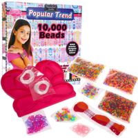 Zestaw Do Robienia Biżuterii Dla Dzieci 6+ Koraliki Sznureczki Podstawka