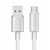 Kabel USAMS Cloud Series US-SJ658 6A USB-A do USB-C 1,2m biały