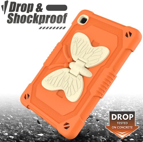 Etui na iPad 10.2" z Podstawką Motyla i Paskiem na Ramię Pomarańczowe na Arena.pl